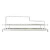 Iron Mouthwash Holder Iron and Acrylic Silver and White Effective Storage Toothbrush Holder for Toothbrush Toothpaste