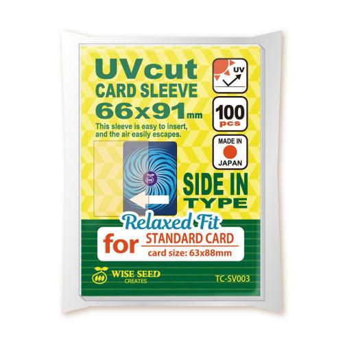 

WISE SEED UV-Cut Card Sleeves, Side-In Type, 66 x 91mm, Roomy, Standard/Regular Size, Fade-Resistant, Side-In Sleeves, UV Protection, Card Storage, Pr