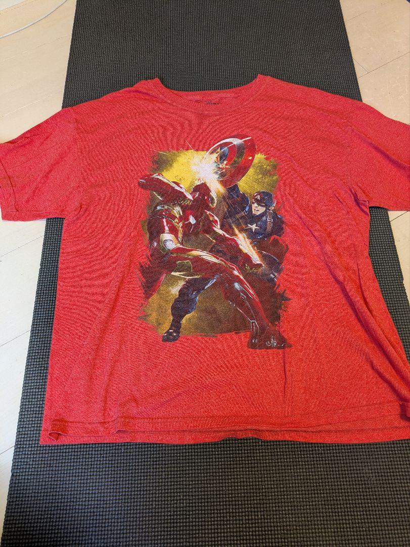 

[Б/У] Официальная Б/У Футболка Marvel Капитан Америка, Красная, Размер L