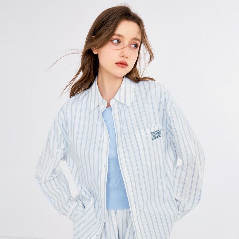 Длинная полосатая рубашка Ledin S/155