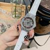 Orologio da Donna Ruota Rotazione 360° Stella a Cinque Punte Vuoto Pieno di Strass Orologi Femminili