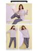2025 Women's 100% Cotton Pajamas, Round Neck Long Sleeve Pullover, Casual Autumn/Spring Homewear Set