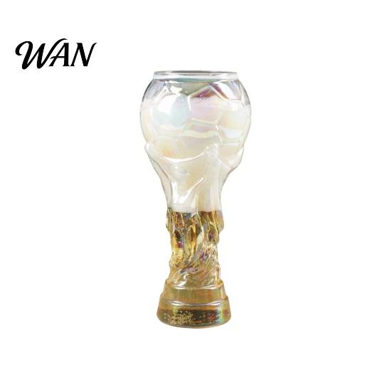 Magic Coating Beer Glass 2Pcs Trophy for Fans, Large Capacity Soccer Shape Mug Mug, Novelty Drinking Cup Party Bar Home Use