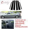 6Pcs Door Window Pillar Posts Trim Molding Cover For BMW 3 Series E46 4-door Sedan Saloon 1998-2004 2005 Stickers Accessories