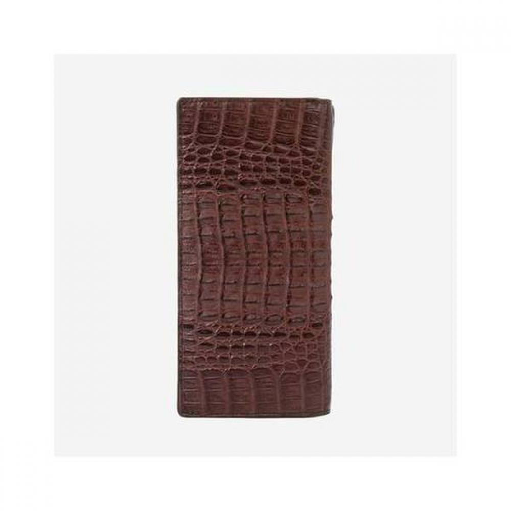 Daks Brown Crocodile Leather Long Wallet Dbwa9f716w3