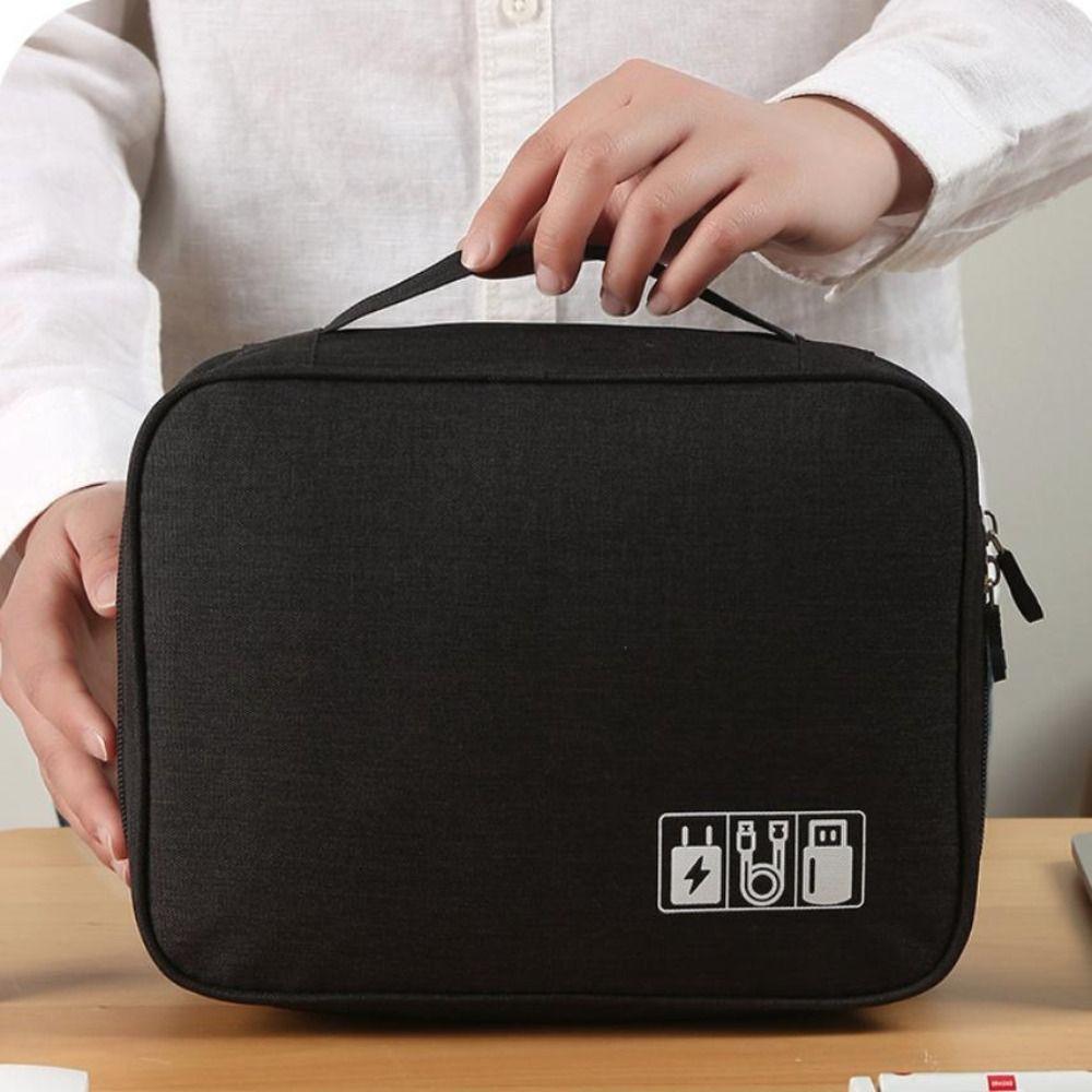 Multifunctional Electronic Digital Protective Case Travel Data Cable Organizer  Storage Bag