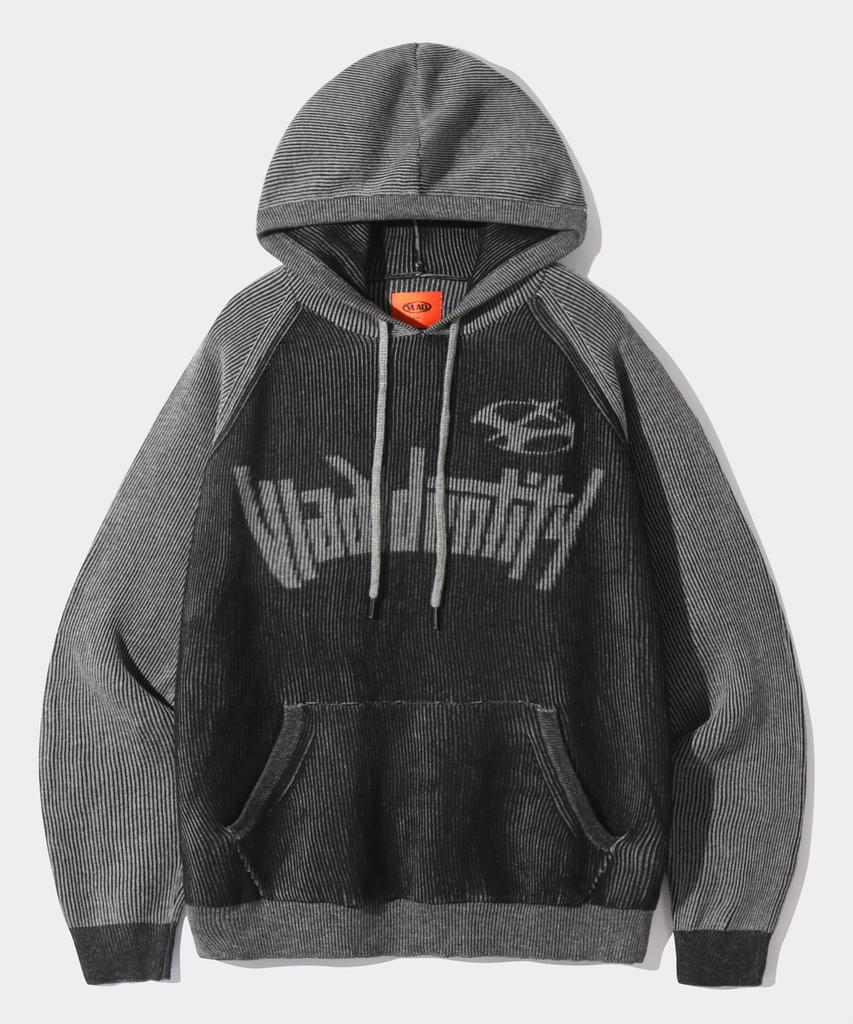 Dimiteulibeullaeg Vlad Type-A Two-Tone Long Sleeve Hoodie Knit_Black