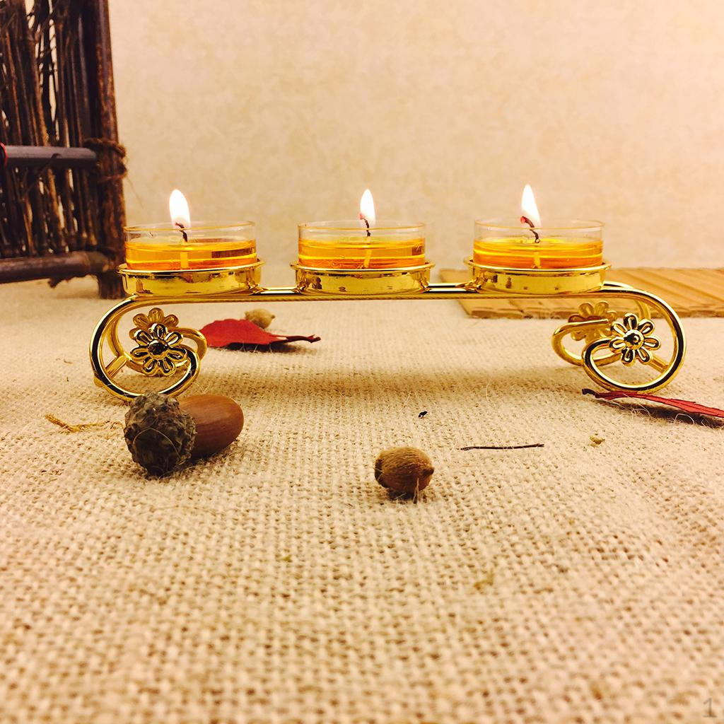 

Candle Holder Candlestick Light Butter Lamp Buddha Supplies Decoration Stand for Desktop 18×5×5cm