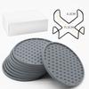 New silicone coaster, high temperature resistant and non-slip desktop thermal insulation mat, teacup mat, round coaster.
