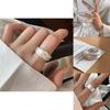 Chic Minimalist Double Layer Matte Copper Ring Stylish Adjustable Fashion Ring