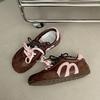 [Uncle Shoe] 2025 new retro brown autumn Korean version sports shoes platform inner height increase fashion moral training shoes women