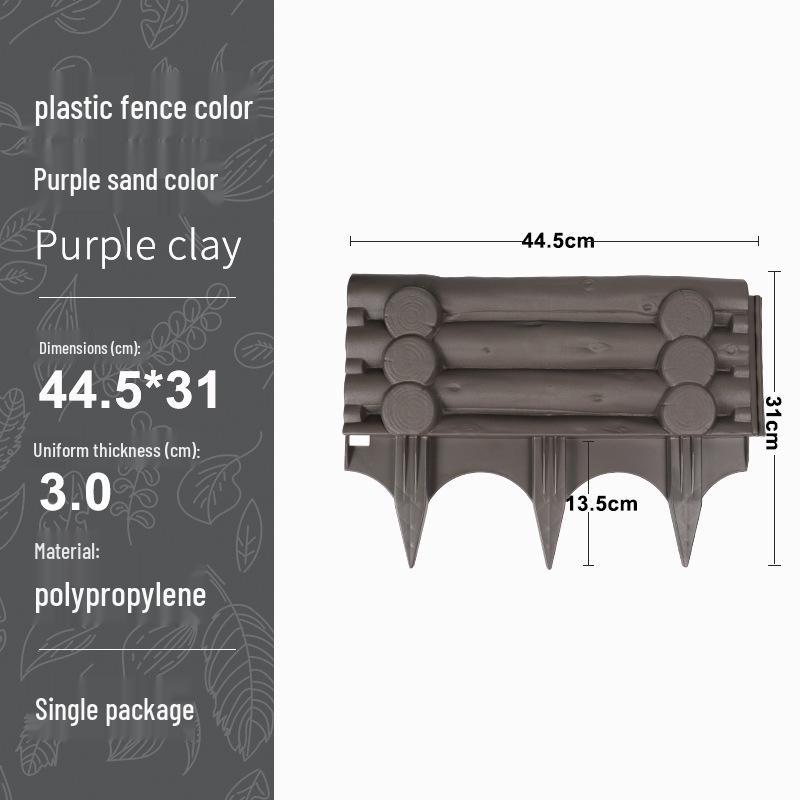 

Зеленый садовый пластиковый забор для двора и растений - Легко соединять песочный/фиолетовый