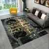 3D Drum Kit Music Instruments Carpet High Quality Non-Slip Bedroom Kitchen Doormat Large Size Balcony Corridor Area Decor Rug