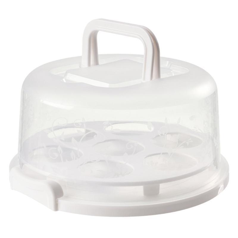 Durable Cake Container Portable Cake Holder for Camping and Outdoor Activities