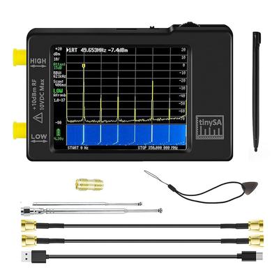ZNZHNSI 2in1 tinysa ultra spektrum analizörü ve sinyal iyileştirilmiş el tipi küçük frekans analizörü 100kHz ila 960MHz UHF koruma fonksiyonu ile inç