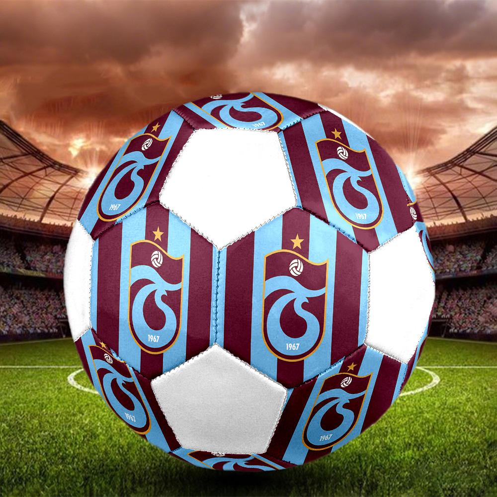 1 Stück Trabzonspor Größe 5 Fußball PrahaHallenfußball Bunt Alle Altersgruppen Maschinengenäht PVC Wettkampfbereit Langlebig Hoher Rückprall
