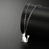 Squirrel Necklace for Women Animal Pendant Cute Charm Stainless Steel Jewelry on the Neck link Chain Accessories Birthday Gifts