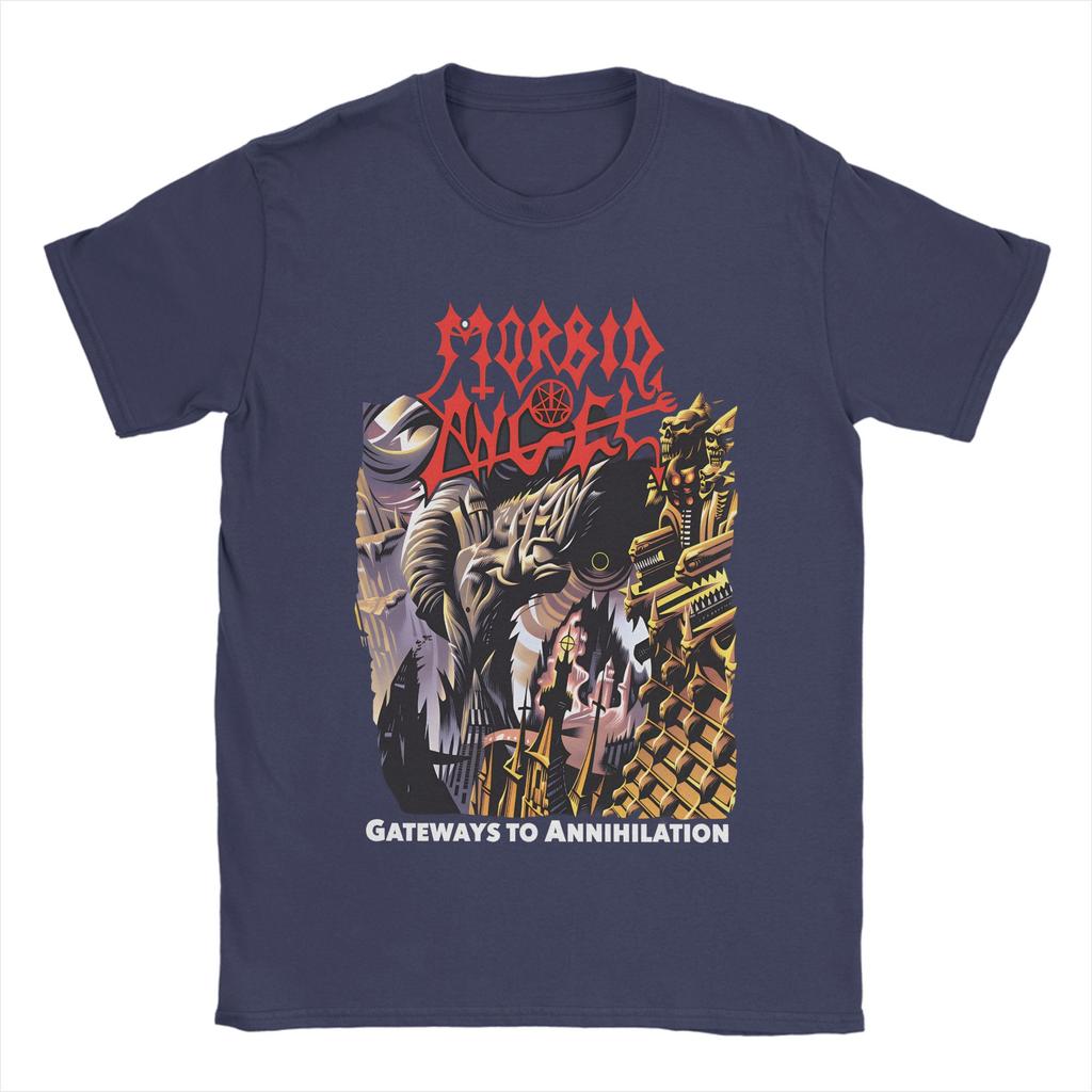 Death Metal Band T Shirts for Men 100 Cotton Funny TShirt Round Collar Tee Shirt Short Sleeve Clothes Gift Idea