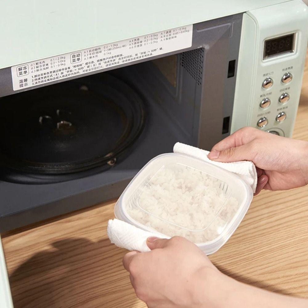 6Pcs Double Layer Food Storage Containers with Lids Rice Crisper  Food Storage