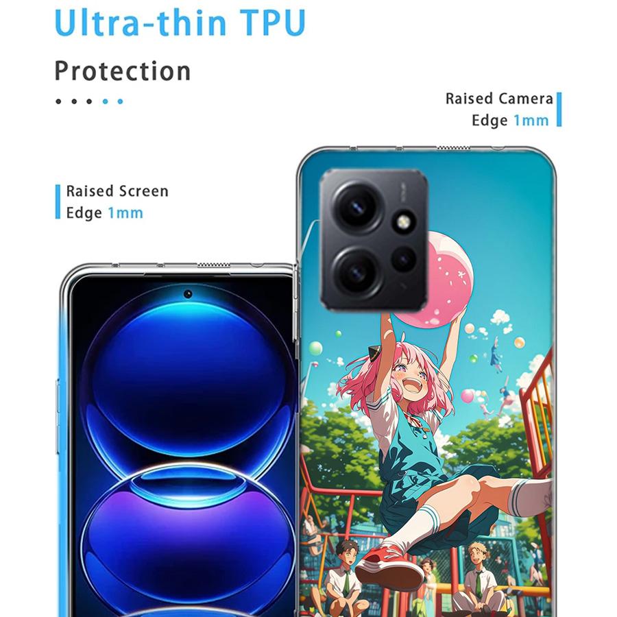 Anya Forger Mind Reading Phone Case For Redmi Note 14 15 Pro 5G 13 12 Pro Plus 11 11T 11E 11S 10 Pro 10S 9 9S Cover Cell Clear T