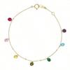 Fashion Bracelet Women's Color Round Diamond Zircon Bracelet Multifunctional Jewelry Gift