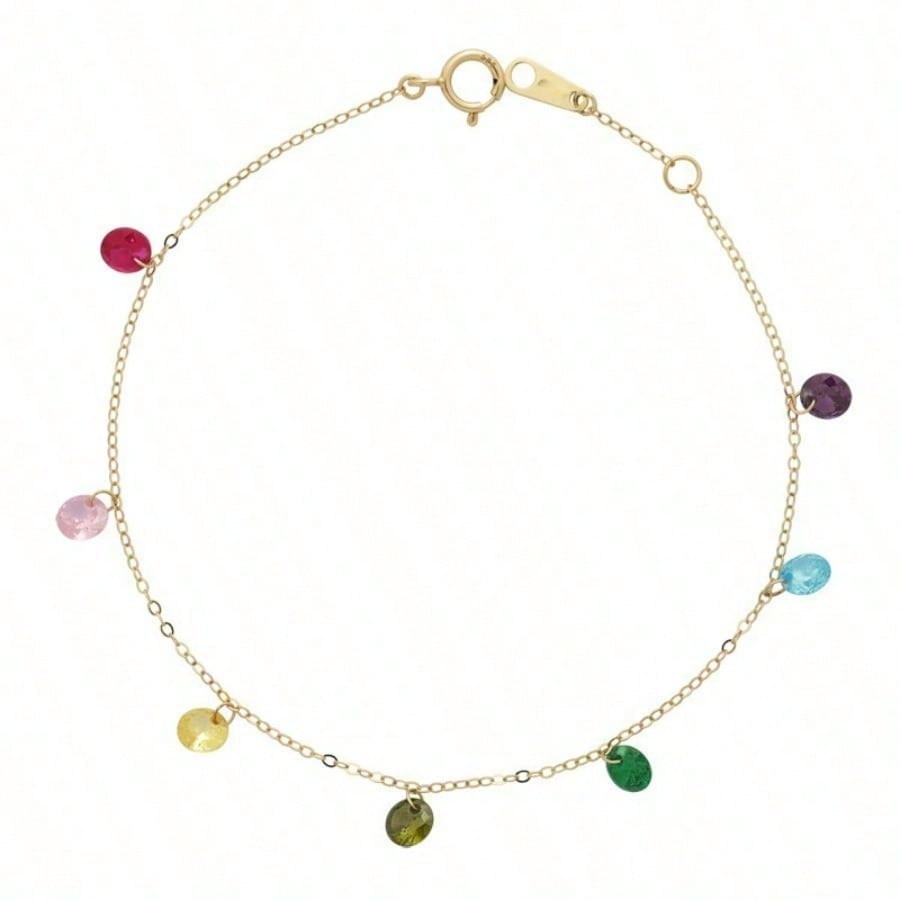 Fashion Bracelet Women's Color Round Diamond Zircon Bracelet Multifunctional Jewelry Gift
