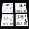 Non-Toxic 10*10Cm Baby Montessori Hebrew/Russian Alphabet Letter Word Card Learning Flashcard For Children Educational For Kids Early Toys