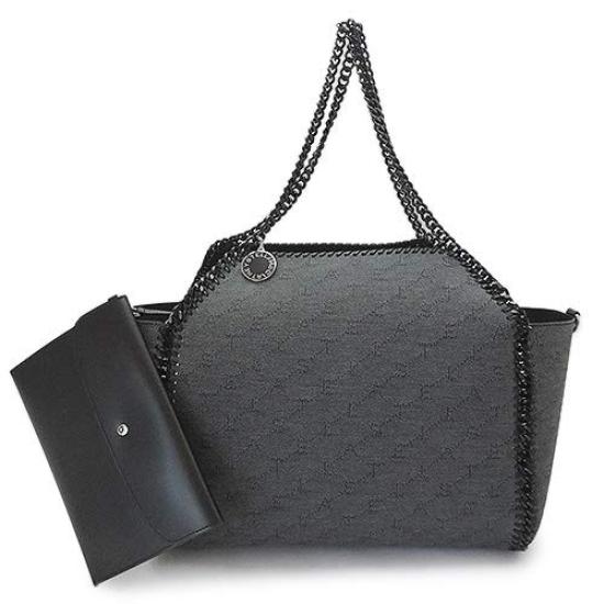 

Tote Bag Shoulder Bag Falabella Monogram Logo Denim Canvas Black STELLA McCARTNEY 581244 W8565 1000 [Stella McCartney] Women s [Item] чорний