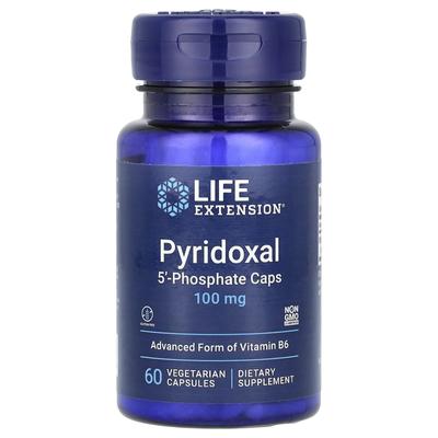 Pyridoxal 5'-Forstate Capsules, 100 Mg, 60 Veggie Capsules