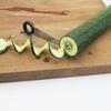 Stainless Steel Vegetable Spiralizer 360 Degrees Rotary Slicer for Cucumber Carrot Potato BPA-Free Ergonomic Handle & Sharp