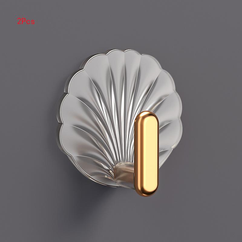 

Акриловий прозорий гачок Міцний клей Кухня Вітальня Ванна кімната Стіна Багатофункціональний буксир Ключ Одяг Капелюхи Зберігання 2Pcs