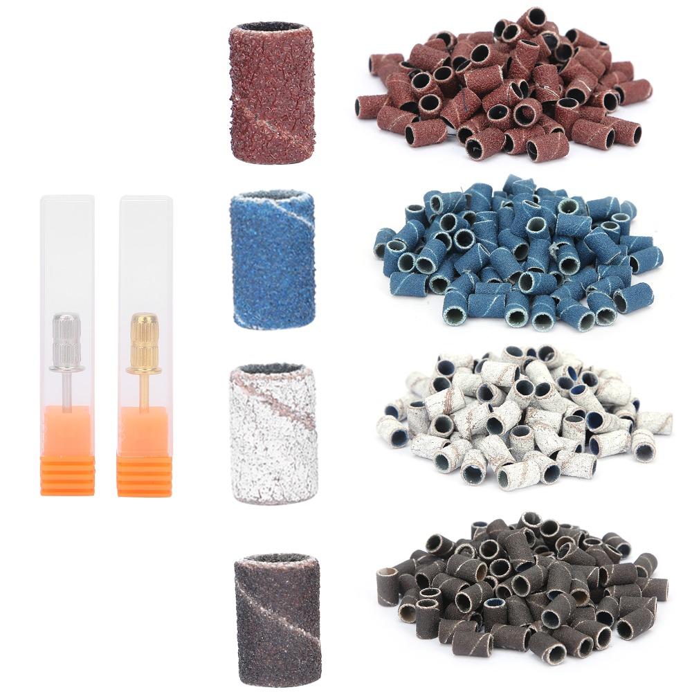 400 Pcs Grinding Sand Sanding Bands Fine Grit Pedicure Sanding Bands  For Acrylic Nails