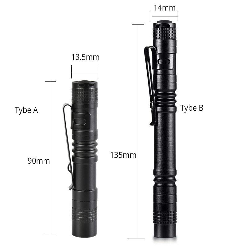 D5 4 PCS Super Small Mini LED Flashlight Torch Handheld edc Pen Light Linterna Pocket Torch for Camping Fishing Lantern Lights