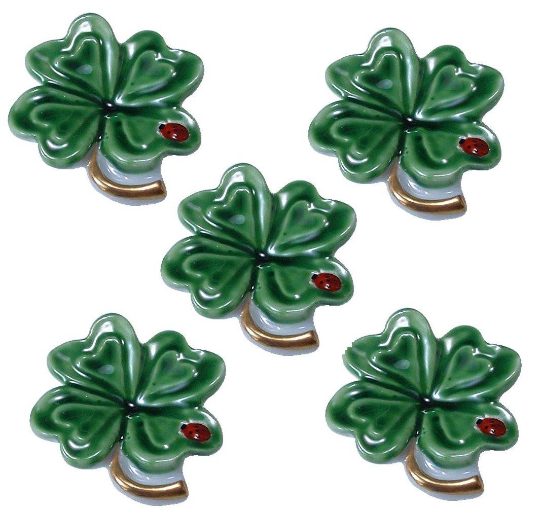 

chopstick rest Eizumi Clover hek326 set of 5 Kyo-yaki Kiyomizu-yaki