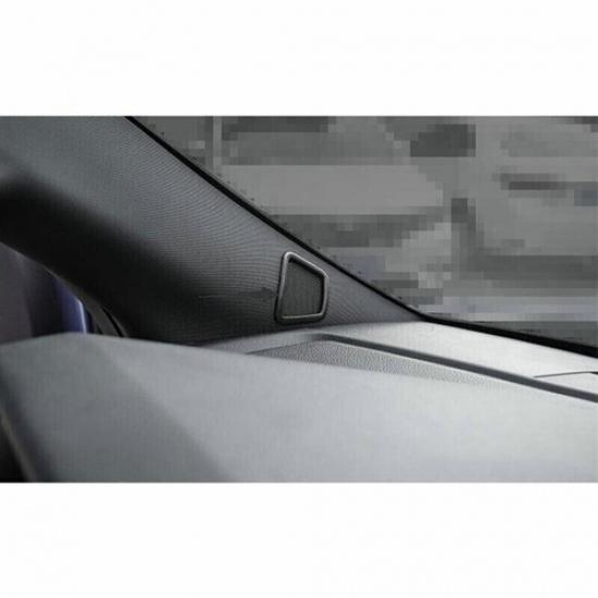 Fit For Ford F150 F-150 15-20 Bright Black A Pillar Speaker Frame Cover Trim 2*