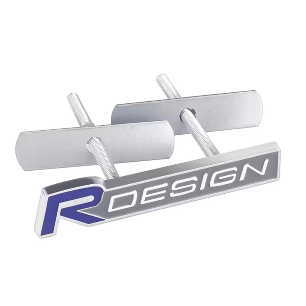 Auto 3D Kovové RDESIGN Logo Odznak Nálepka Auto Přední Mřížka Kufr Karoserie Emblém Nálepky Příslušenství Pro V40 V50 S40 S80 XC60 S90