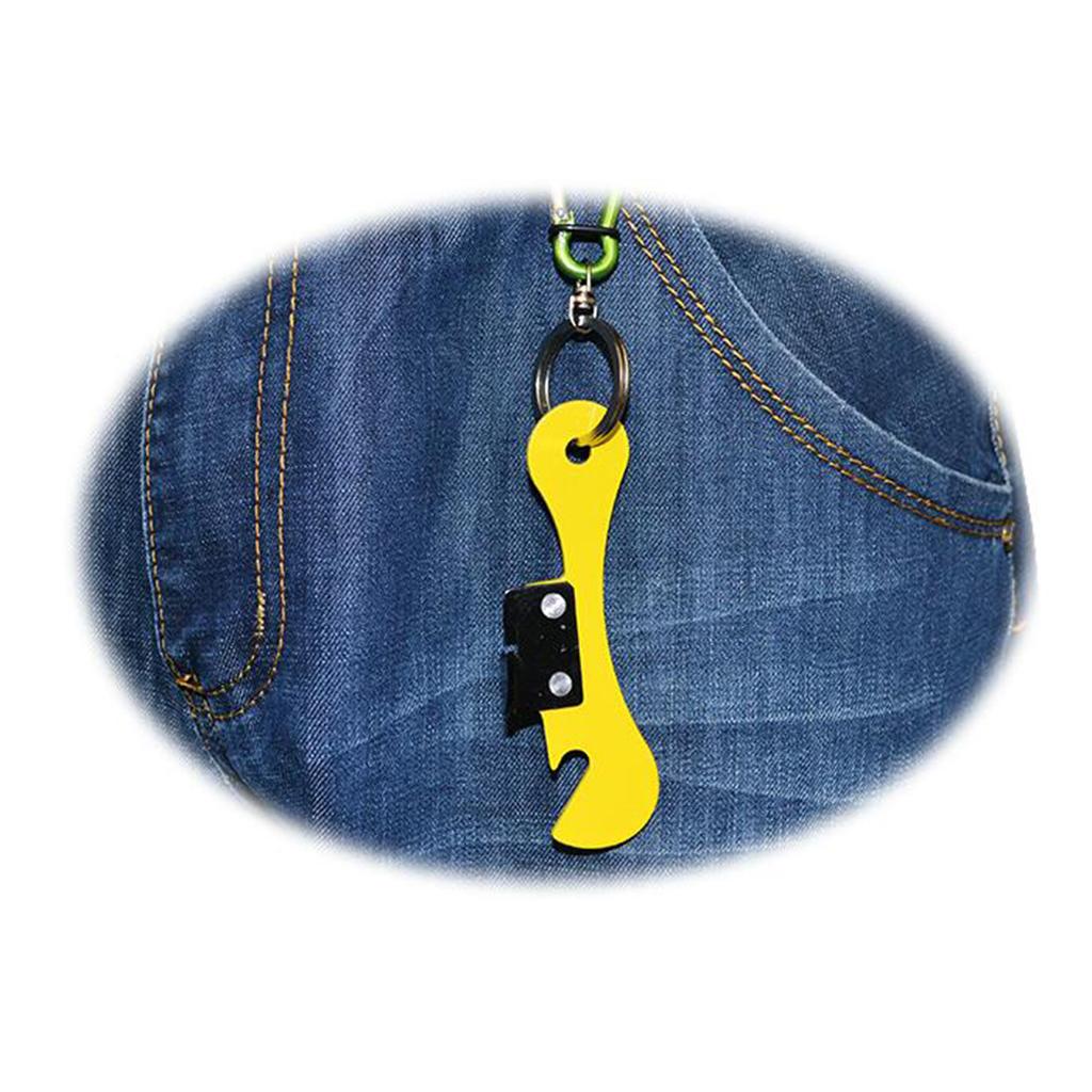 Multi Function Bottle Opener Can Beer Kitchen Gadget Yellow