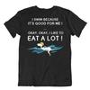 Eating And Swimming Tshirt Best Sport Ever Tee Funny Joke Gift Shirt