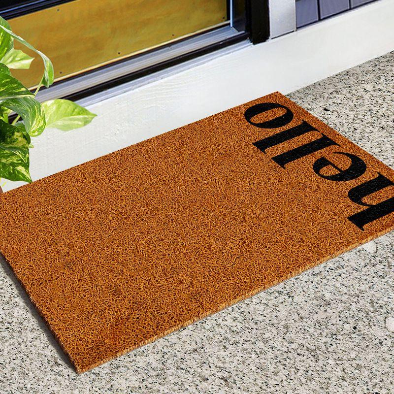 Imitation Coconut Palm Entry Silk Ring Doormat Entrance Entrance Door Foot Pad Non-Slip Floor Mat Pvc Household Carpet Mat