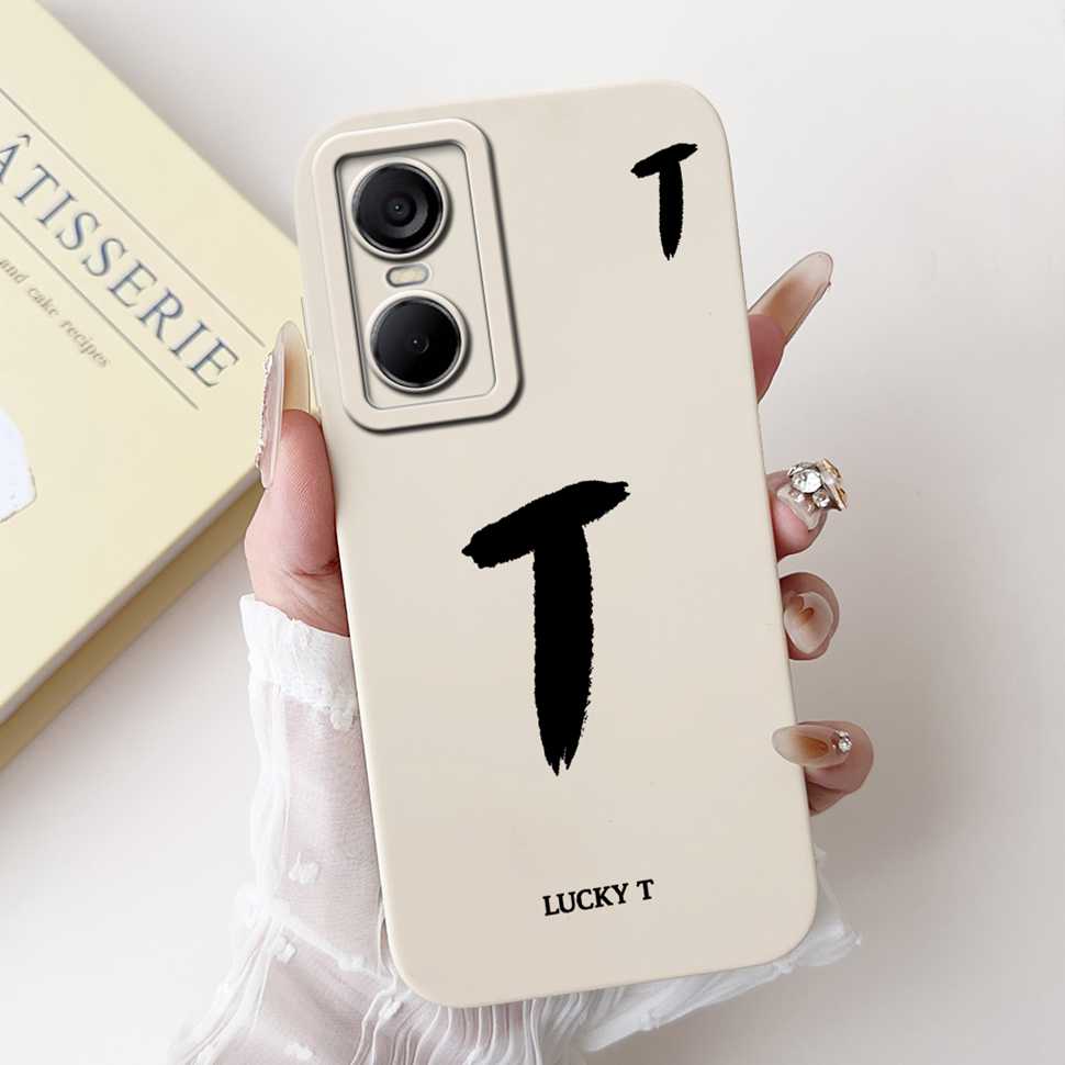 Luckly Letters Cover For Tecno Pop 6 Pro Case 2022 Silicone Soft TPU Phone Case For Tecno Pop6 Pop 6 Pro Bumper 6.6"
