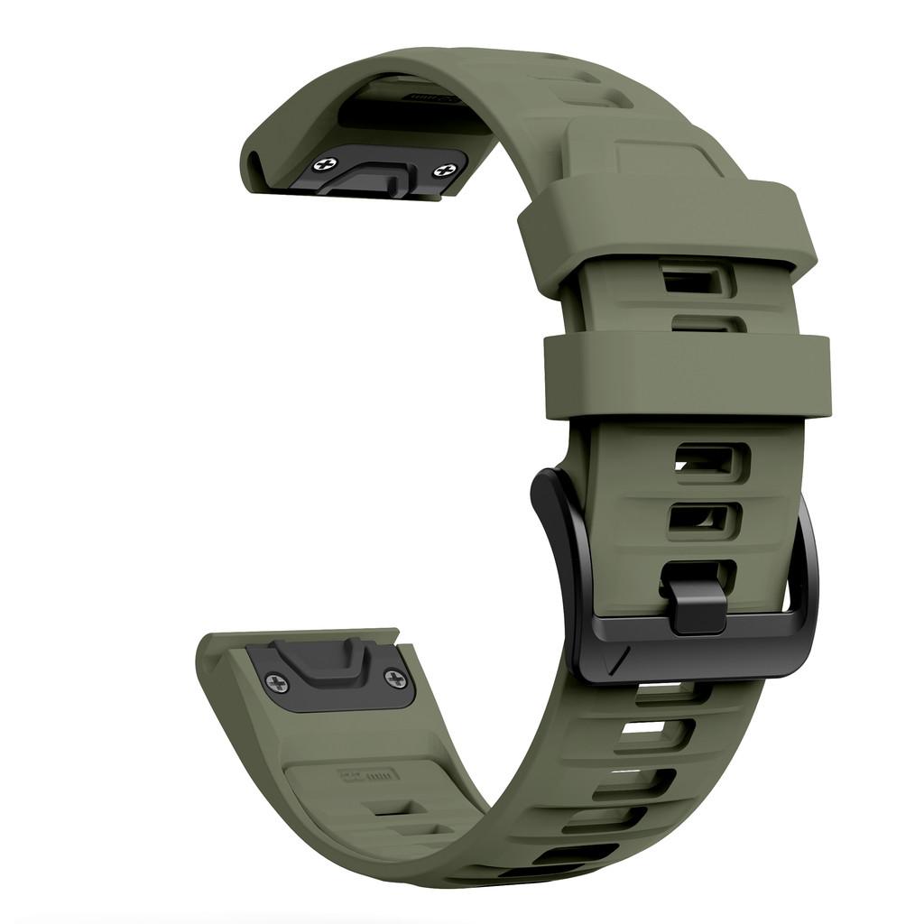 

Быстросъемный силиконовый ремешок 22 мм 26 мм для Garmin Fenix 8 51 мм 47 мм Fenix 7 7X 6 6X Pro/Epix Pro Gen 2/Fenix 5 5X Fenix 3 22mm армия зеленый