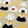 Hamamonyo Small Furoshiki (50cm Wrapping Cloth) - Onigiri (Rice Ball) Pattern