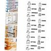 3pcs Boy Girl Clothing Labels Self-Adhesive Clothing Sort Stickers for Dresser Organization Educational Decals for Wardrobe with Pictures and Text