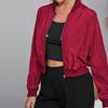 Women's Solid Color Fashionable Sleeve Long Sleeved Zipper Casual Top  Jacket Jacket