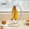 Space-saving Fruit Holder Banana Hanger, Stainless Steel with Hook Stand, Keep Fresh Hanger Bananas Free Longer, Space-Saving Rack for Kitchen