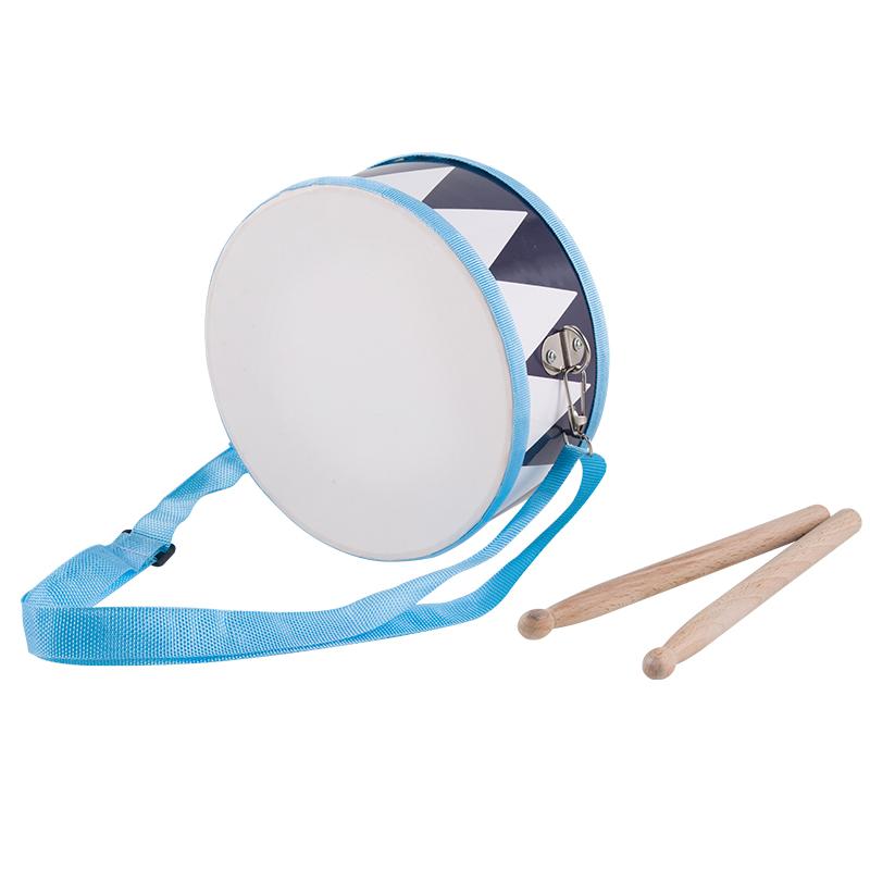 

Wooden Percussion Drum Toy Set for Toddlers - with Carry Strap, Develop Rhythm Sense, Safe and Educational Music Aids 15*15*7cm синій