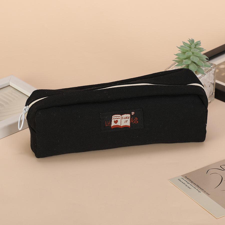 Simple Pencil Case School Stationery Supplies Korean Style Stationery Large Capacity Pencil Pouch Estuche Kalemlik Pencilcase