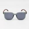 Trendy Square Frame Wood Grain Sunglasses with Brown Lenses - Versatile Style