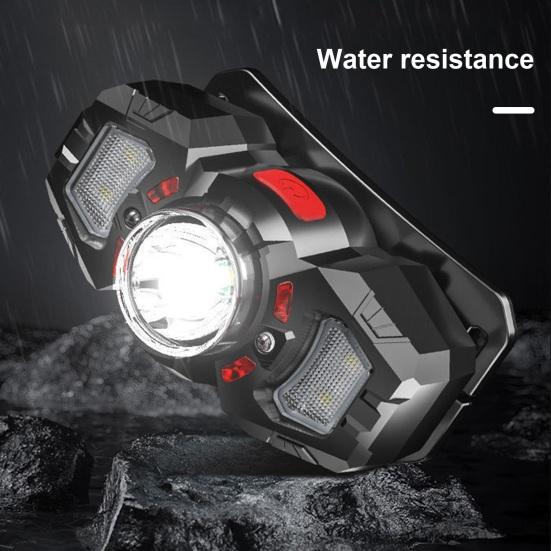Rechargeable Headlamp Super Bright LED Head Lamp Flashlight with White Red Light Motion Sensor Head Light for Outdoor Camping Fishing Running