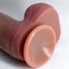 Strap On Realistic Dildo, Dual Density Liquid Silicone Penis Toy, Multiple Sizes, Strong Suction Cup, Uncut Texture Design for Couples